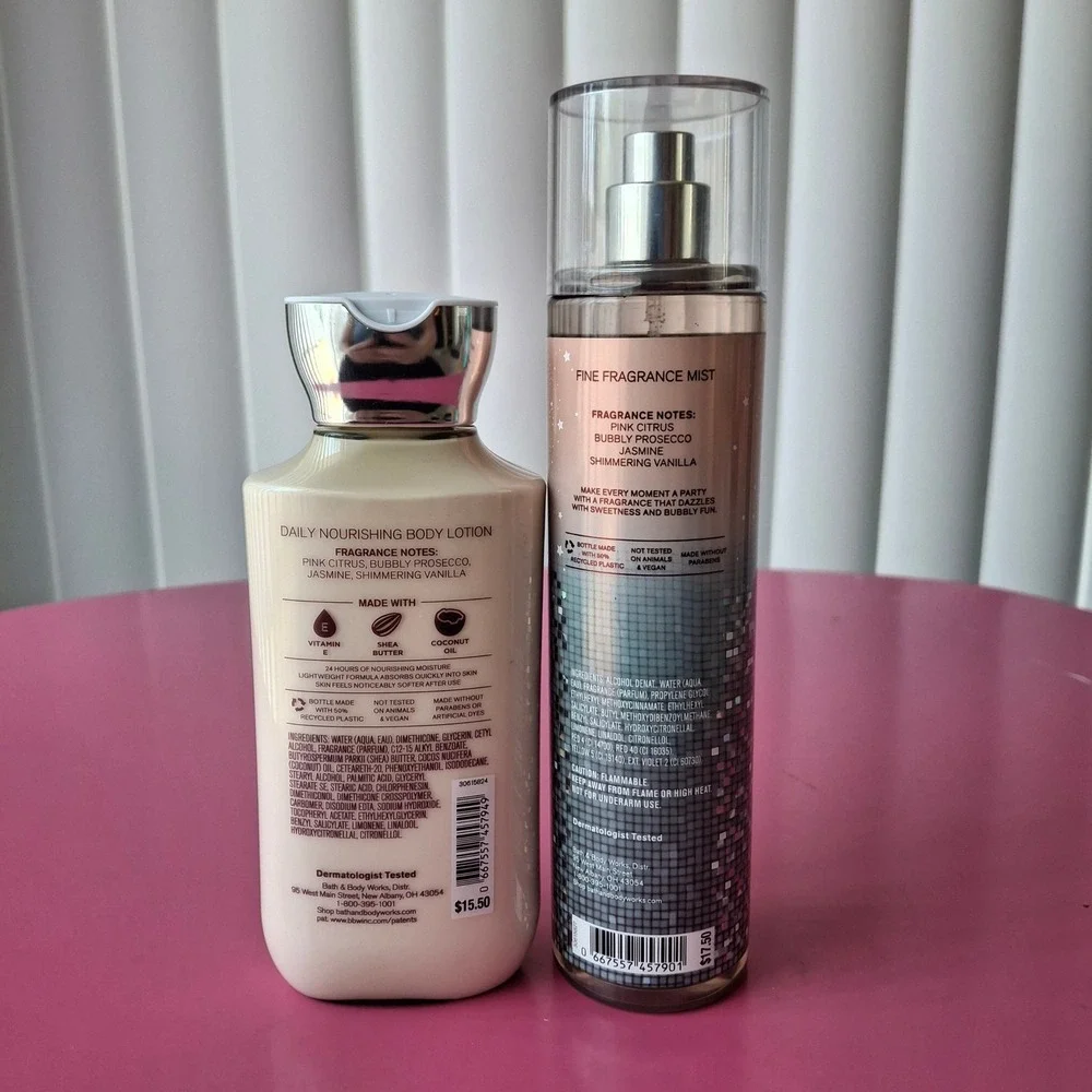 Bath & Body Works LIFE OF THE PARTY Lotion & Fine Fragrance Mist Set of 2